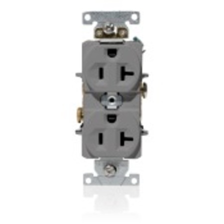 LEVITON ELECTRICAL RECEPTACLES 20A 125V IND DUPLEX REC GRY C5362-GY